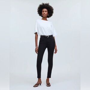 Madewell 10" High-Rise Skinny Jeans Black